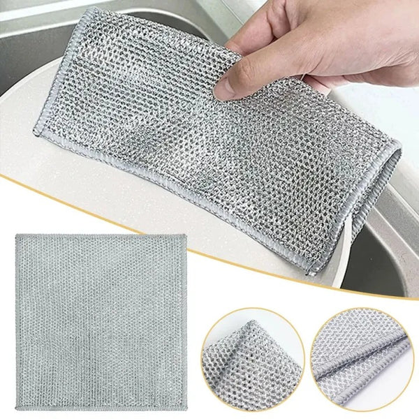 Multipurpose Wire Dishwashing Rags for Wet and Dry, good quality Steel Scrubber,Wire Dishwashing Rag,Multipurpose Non-Scratch Scrubbing Wire Dishwashing Cleaning Scrubber