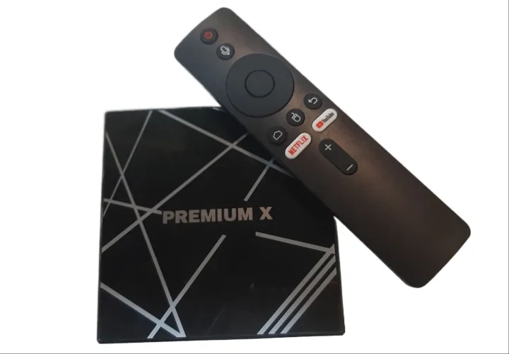 Premium X Android Tv Box with IR Remote Bluetooth & free channels