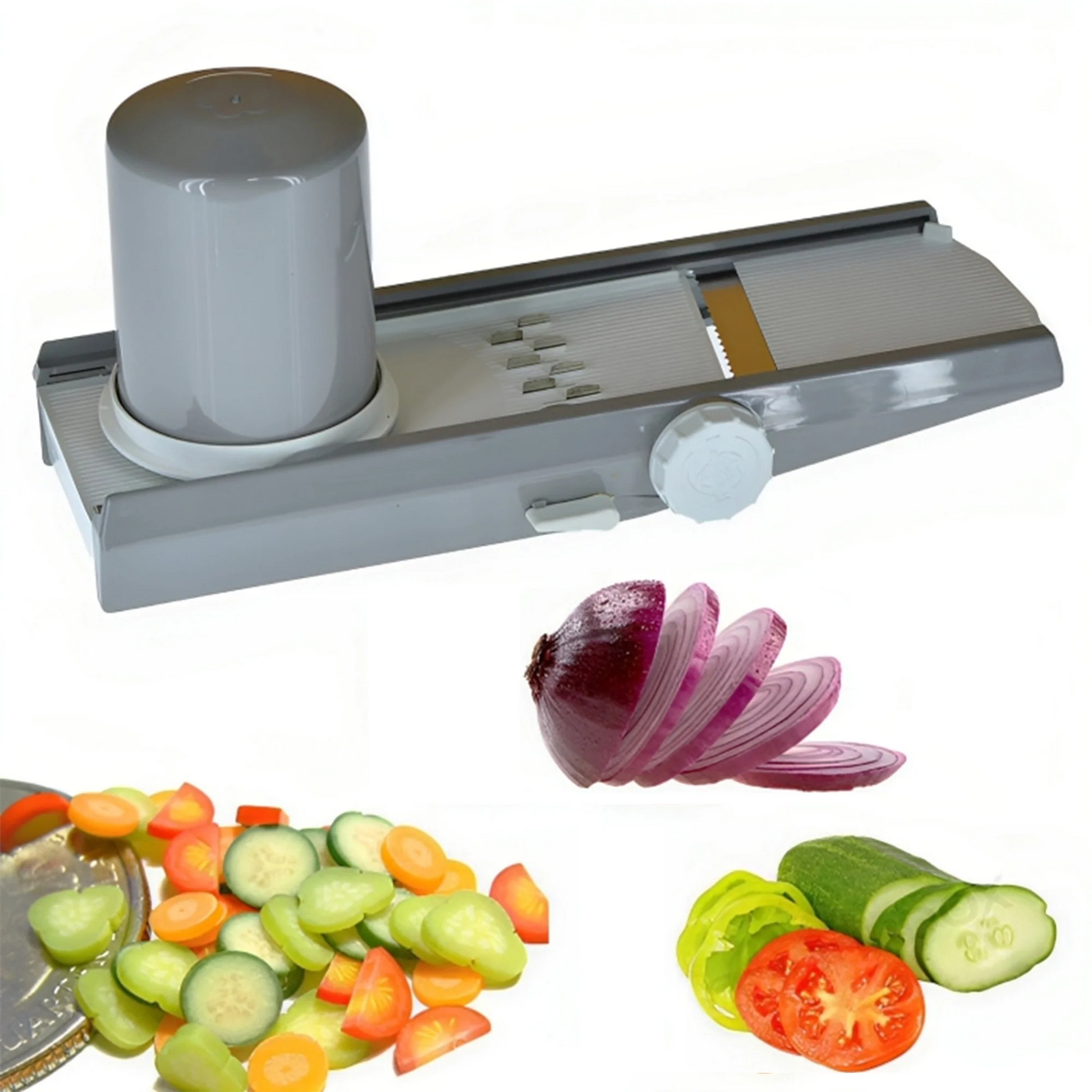 Salad Cutter - Vegetable & Salad Cutter - Bruno Simple And Easy Use-1Pc [Random Color ]