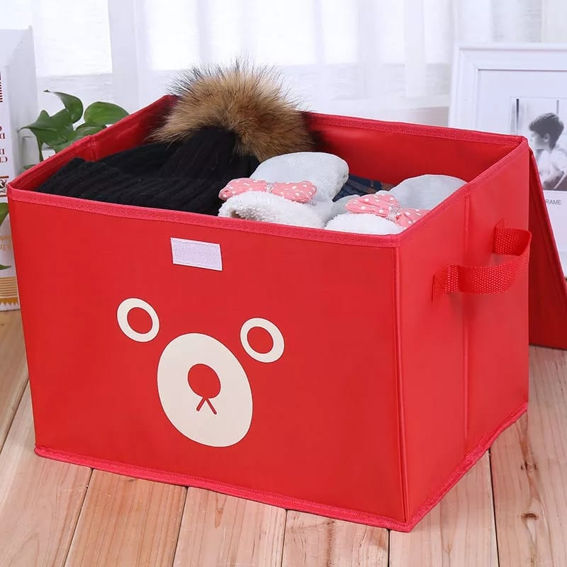 Panda Design Folding Storage Bins Quilt Basket Kid Toys Organizer Storage Boxes Cabinet Wardrobe Storage Bags 1 Piece