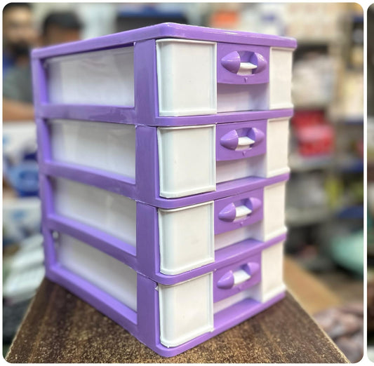 Plastic 4 Layer Storage Drawer & Jewelry Box