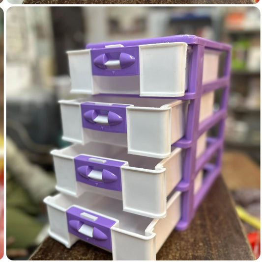 Plastic 4 Layer Storage Drawer & Jewelry Box