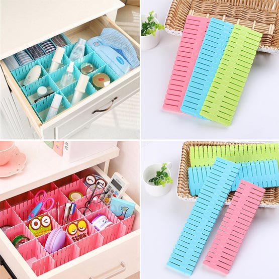 Drawer Organizer Partition For Drawer - 4 Pcs