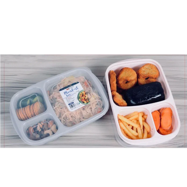 Meal It Lunch Box Large 1000 ML (With Three Portions) For Office/School/College