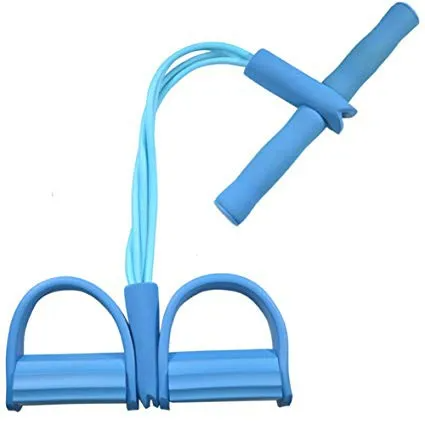 1 PC Padel resistance band , elastic sit up band , 4 tube pull rope multifunction tension rope body trainer