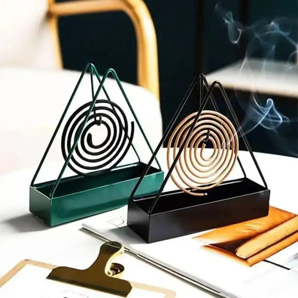 Mosquito Coil Stand Triangle Anti-scald Mosquito Coil Holder Stand Wax Melt Burner Home Decoration Aromatherapy Burner By BRIGHT (House Hold Accessories)