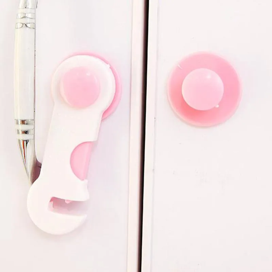 High Quality 4Pcs Baby Security Locks Plastic Door Cabinet Baby Lock Child Lock Products Baby Safety Lock Baby Children Safety