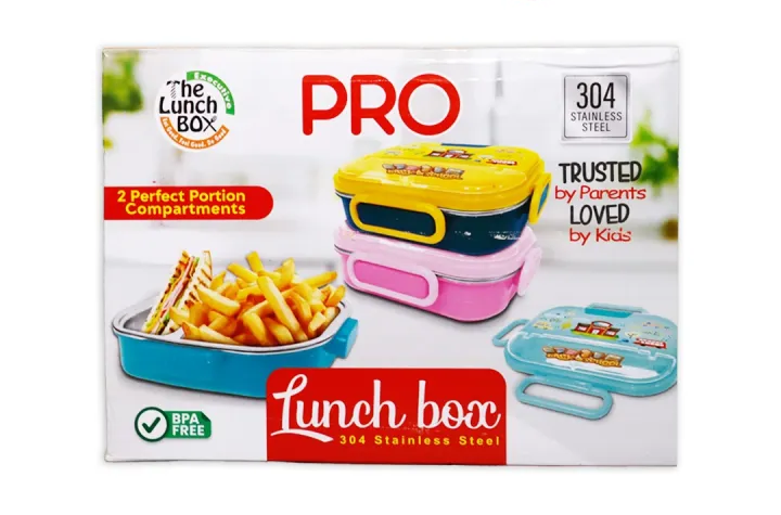 Pro Lunch Box Stainless Steel Thermal Bento Lunch Box Bag Compartment Microwave Lunch Container Kid Adult Leak-Proof Food Storage