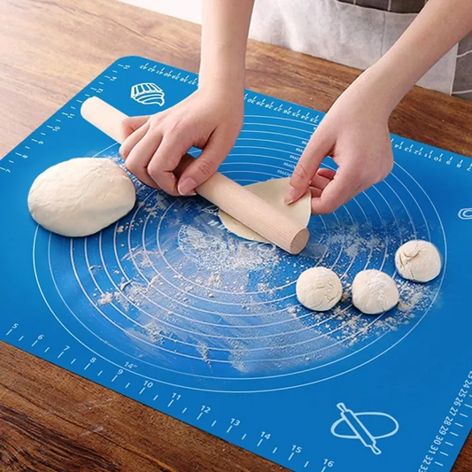 Non Slip Non Stick Thickening Flour Silicone Baking Mat 40cm x 50cm Kneading Dough Pad Pastry Rolling Mat Roti Mat