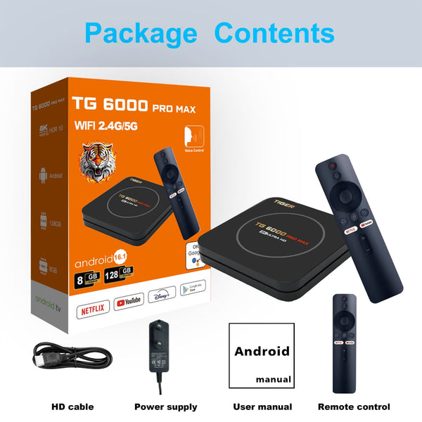 Tiger TG6000 Pro Max RAM 2GB / ROM 16GB