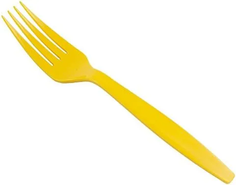 Lion Pack of 12 High Quality Pure Plastic Forks In Beautiful Multicolor