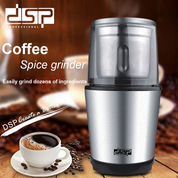 DSP KA3036 Premium Coffee and Spices Grinder 300W Power, Stainless Steel Material - Imported Goods