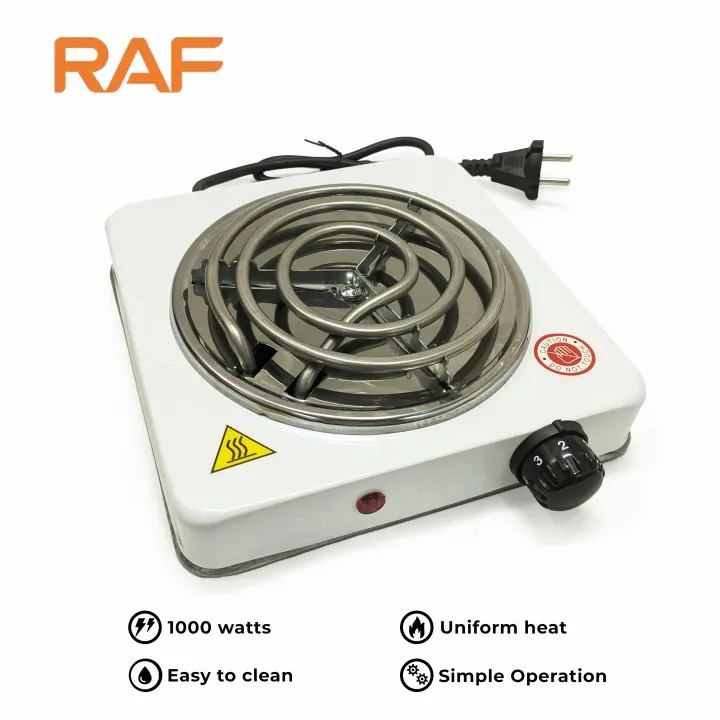 Raf Electric Stove 1000W Cooking Stove Electric Chohla Single Electric Stove Compact and Efficient Cooking Solution Hot Plate heat up Stove