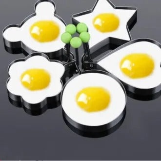 Kitchen Reversible Silicone Square Circle Egg Frying Rings Egg Fried Mold Poached Pancake Cooking Ring