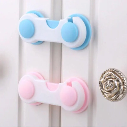 High Quality 4Pcs Baby Security Locks Plastic Door Cabinet Baby Lock Child Lock Products Baby Safety Lock Baby Children Safety