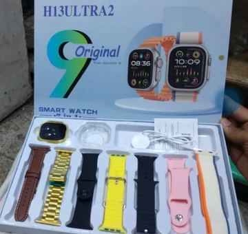 H13 ULTR A2 Smart Watch 7 in 1 Random Bands