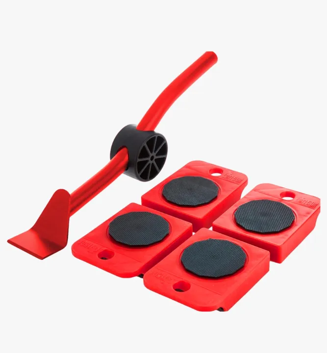 Furniture Moving Transport Tool Set 4 Mover Roller+1 Wheel Bar Heavy Duty Furniture Lifter Lifting Furniture Helper