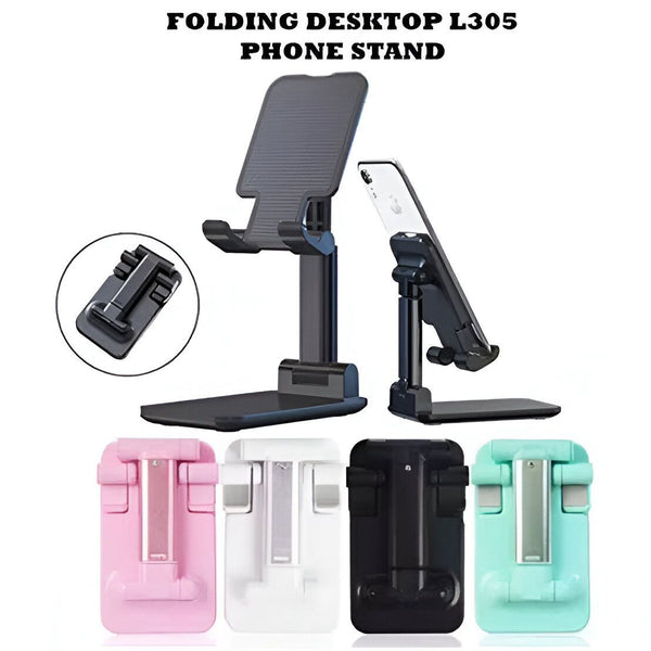 Folding Desktop Phone Stand L305 - Fully Foldable Mobile Stand