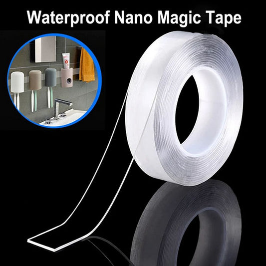 Nano Tape - 5 Meters, Transparent Double Sided Silicone Adhesive Tape, Ivy Grip Magic Tape, Nano Tape