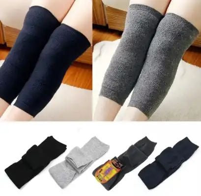 New Mens Womens Warm Cashmere Wool Knee Warmers Leg Thigh High Socks Pad Legging